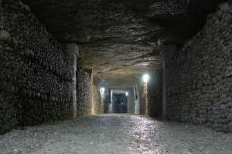 Hallway with Stacked Bones